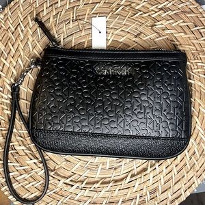 Calvin Klein Black Wristlet Clutch - Brand New